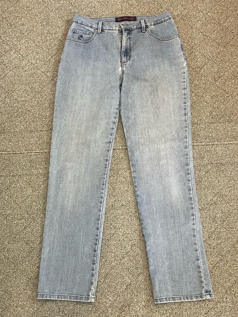 Gloria Vanderbilt Amanda Jeans Womens Size 10 Light Blue Denim High Rise